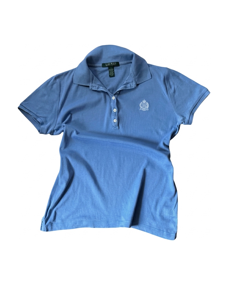 Crest Polo, Pastel Blue