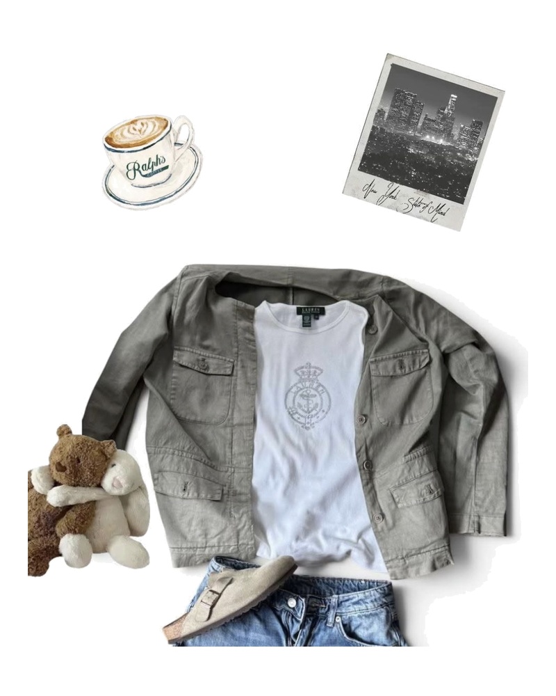Styling inspiration for Rhinestone Crest Tee, White