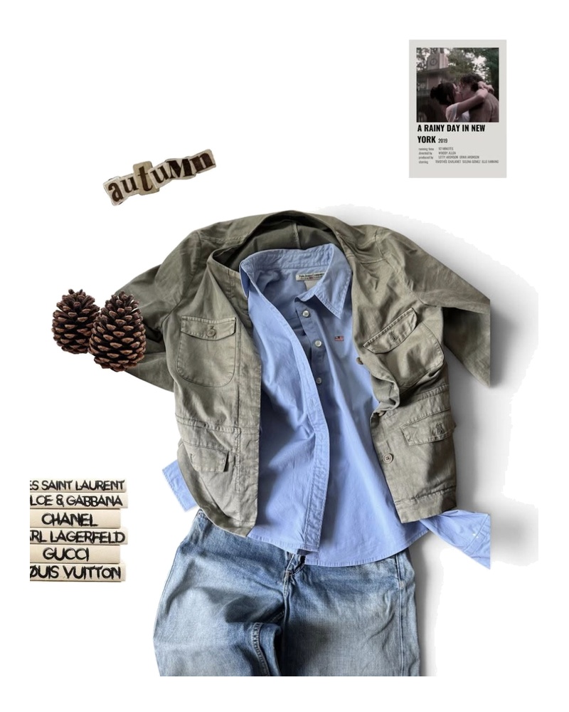 Styling inspiration for Cotton Shirt, Blue