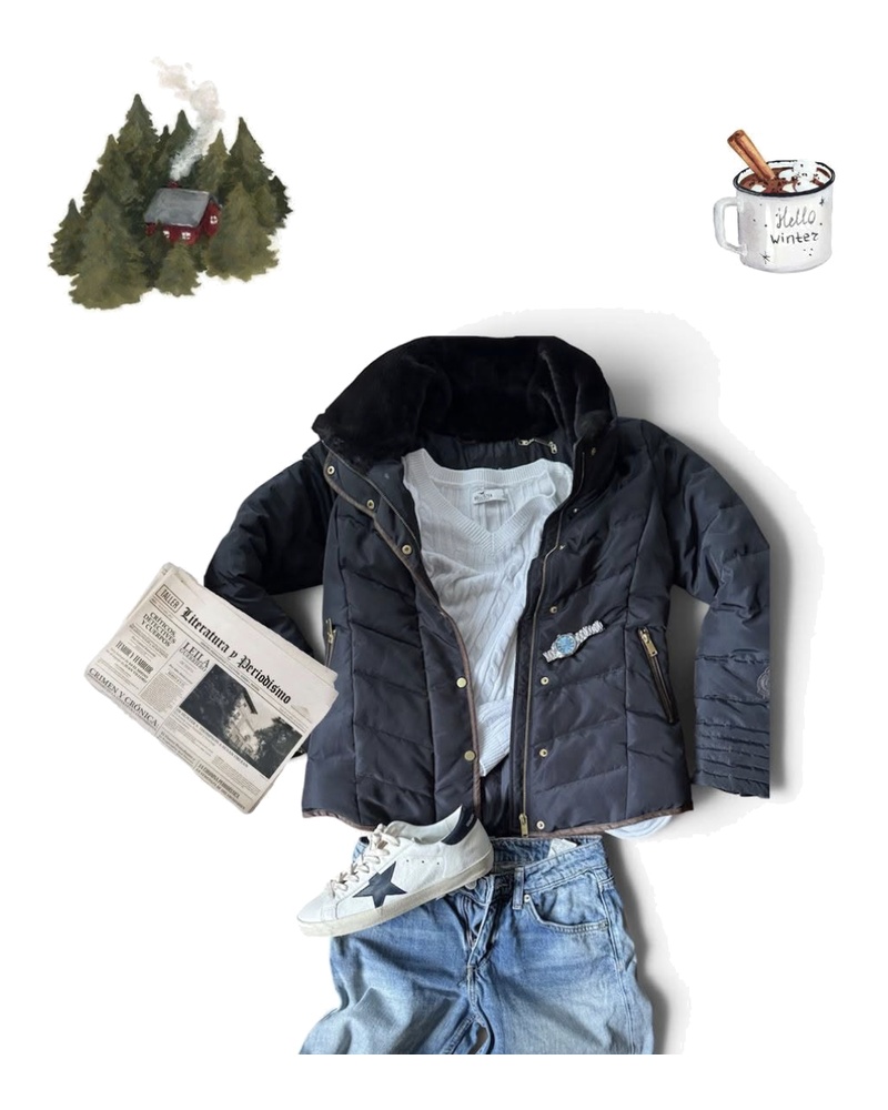 Styling inspiration for Padded Jacket, Black